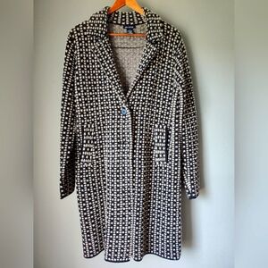Max Edition black and beige lightweight coat